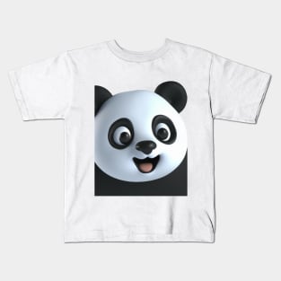 Panda Funny with Cute Smile Kids T-Shirt